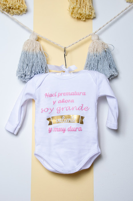 Body o Camiseta solidaria Nací Prematuro - Imagen 3