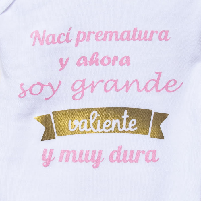 Body o Camiseta solidaria Nací Prematuro - Imagen 2