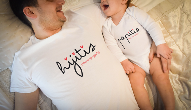 Pack familiar camisetas personalizadas Hijitis Papitis Mamitis Aguda (Adulto + niño)