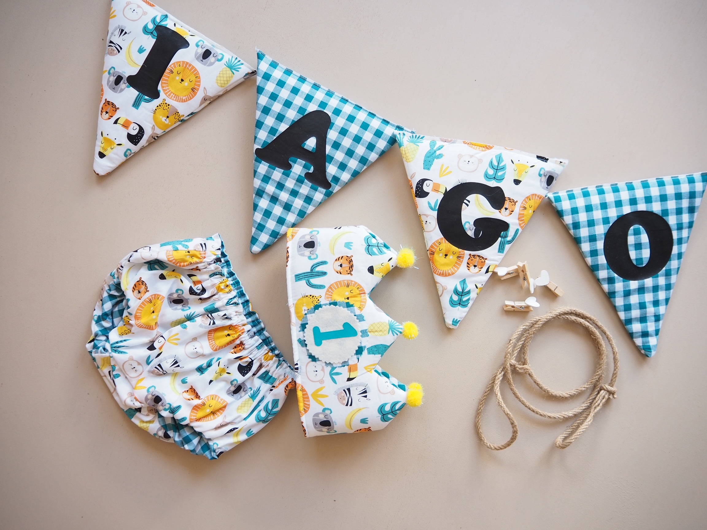 Banderines de Cumple- Banderines Smash Cake - Imagen 3