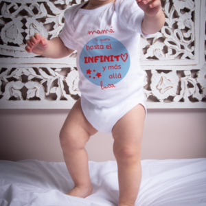Body o Camiseta personalizada Papá/Mamá Te Quiero hasta el Infinito
