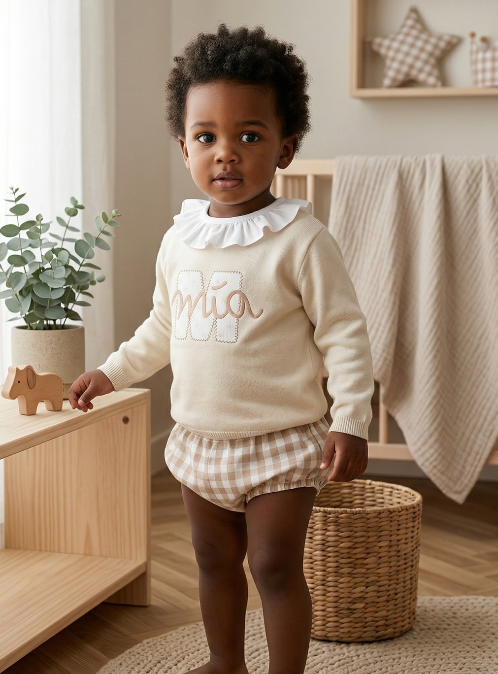 Conjunto 3 Piezas Personalizado | Sudadera + Camiseta Estrella con Nombre + Cubrepañal (0–8 años) - Imagen 2
