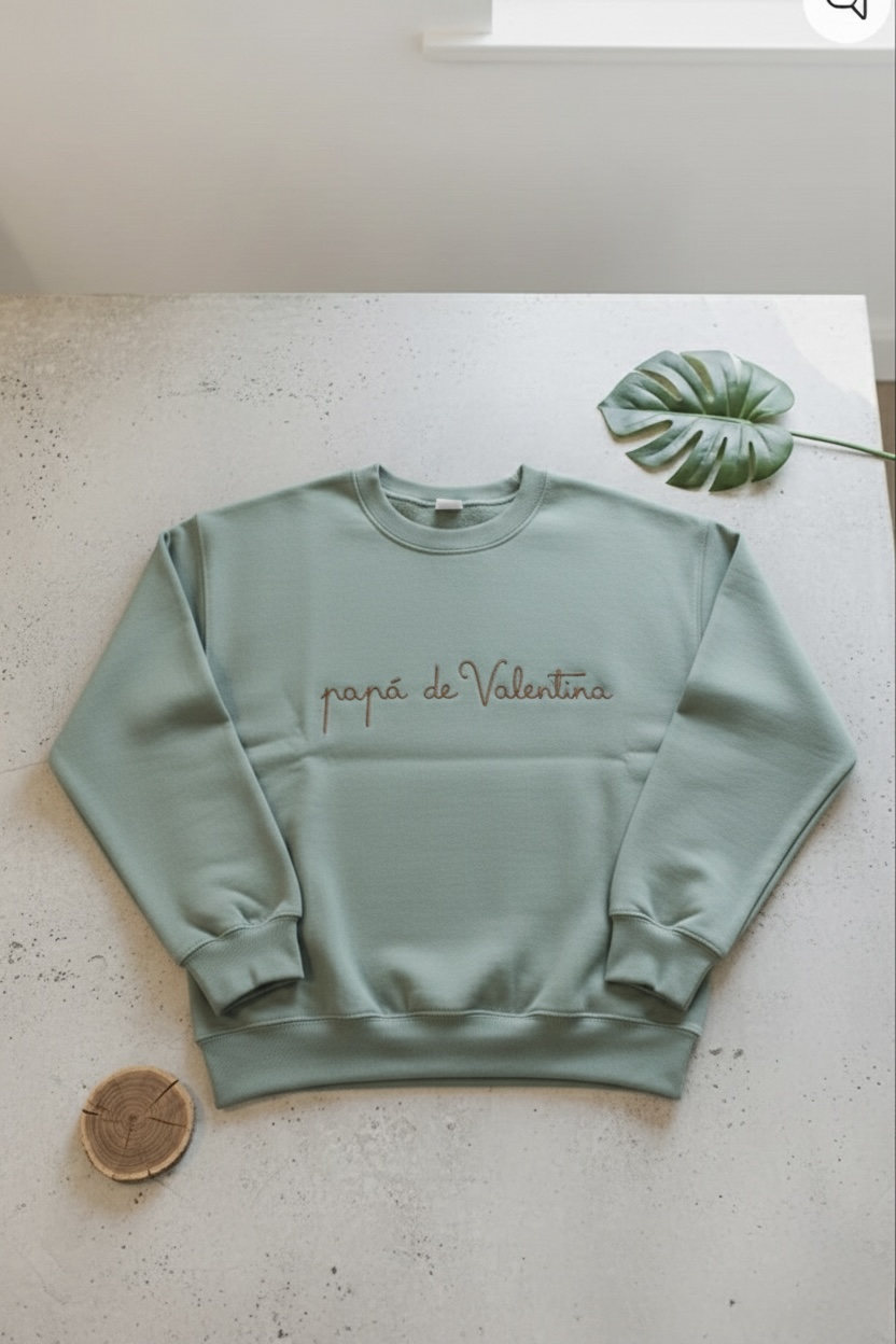 Pack 2 Sudaderas “De Mayor Quiero Ser Como Mi Papá” | Papá/Mamá e Hijo Personalizadas con Nombre - Imagen 4