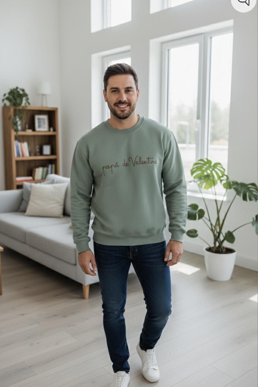 Pack 2 Sudaderas “De Mayor Quiero Ser Como Mi Papá” | Papá/Mamá e Hijo Personalizadas con Nombre - Imagen 5