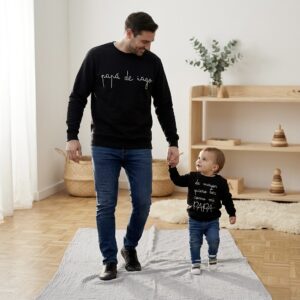 Pack 2 Sudaderas “De Mayor Quiero Ser Como Mi Papá” | Papá/Mamá e Hijo Personalizadas con Nombre