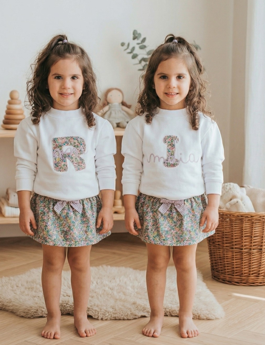 Conjunto 2 Piezas Personalizado | Sudadera + Falda-Braguita (0–8 años)