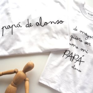Pack Camiseta personalizada Familiar de mayor quiero ser como Papá / Mamá (Adulto + Niño)