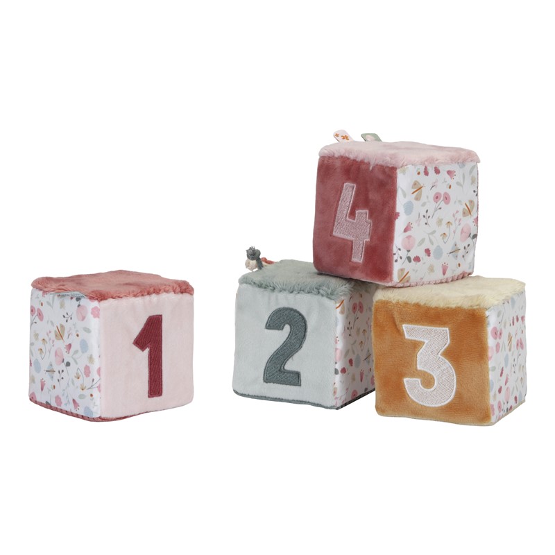 Cubos blanditos apilables Flores&Mariposas Little Dutch - Imagen 3