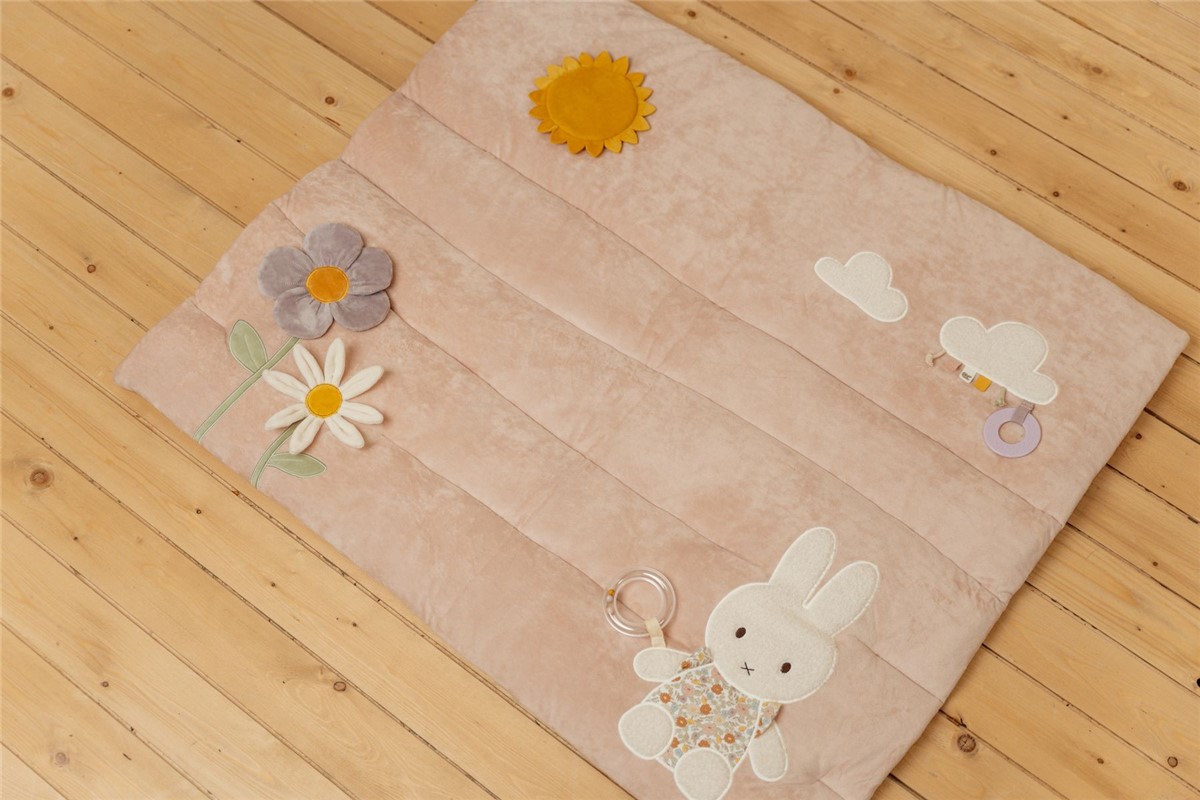 Manta de juego Miffy Vintage Flores Little Dutch - Imagen 7