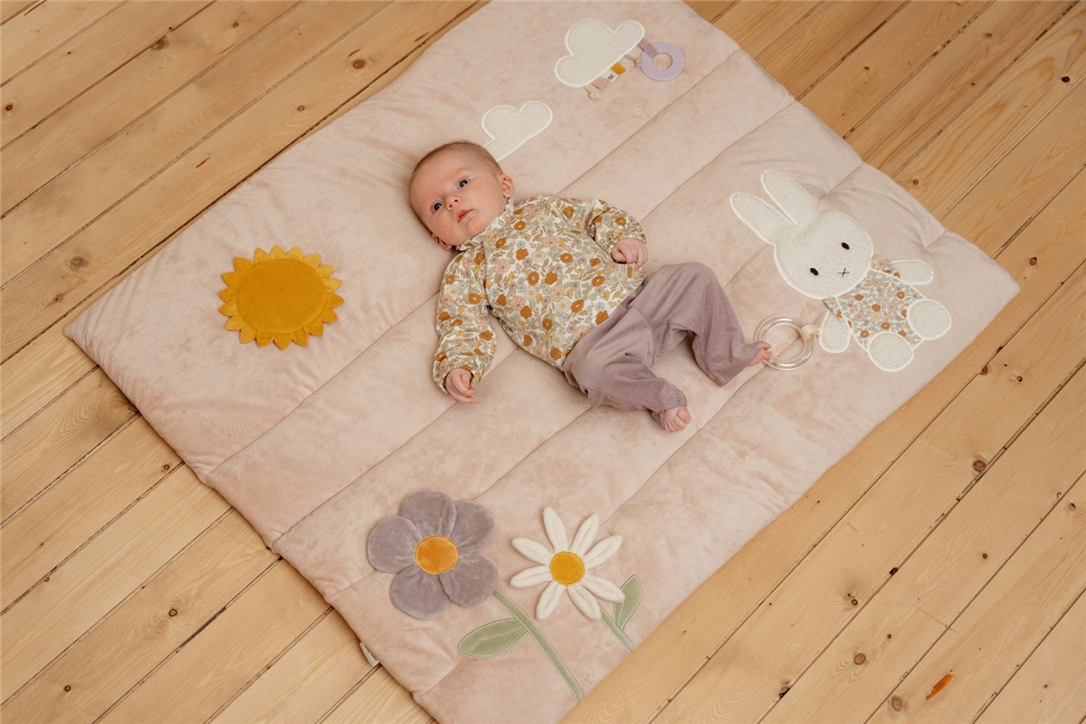Manta de juego Miffy Vintage Flores Little Dutch - Imagen 2