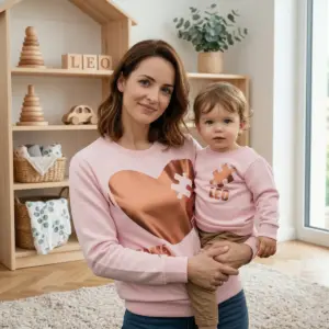 Pack 2 Sudadera Familiar Puzzle | Personalizada con Nombre Adulto y Niño