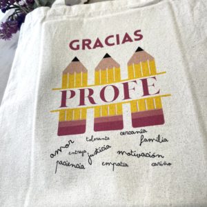 Tote bag profe GRACIAS PROFE