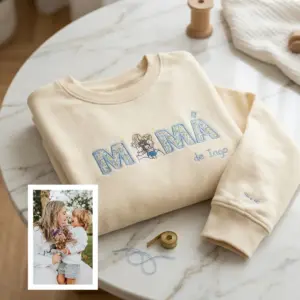 Sudadera Foto PAPÁ O MAMÁ| Bordamos tu Foto en una Sudadera
