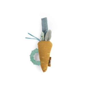 Sonajero mordedor zanahoria Petits Lapins Moulin Roty