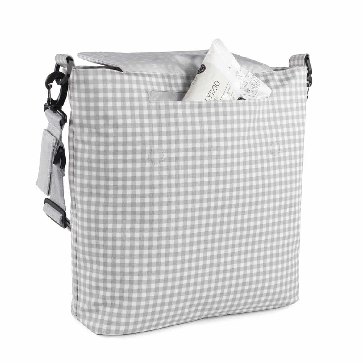 Bolsa Canastilla I Love Vichy Gris Walking Mum - Imagen 3