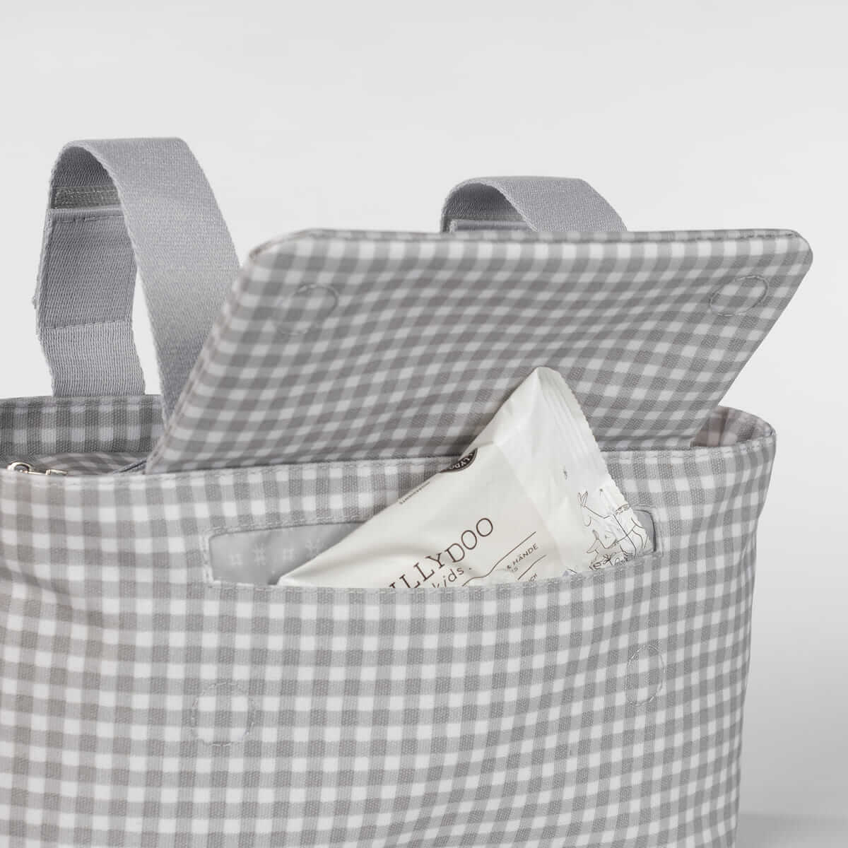 Bolso Organizaro I Love Vichy Gris Walking Mum - Imagen 2