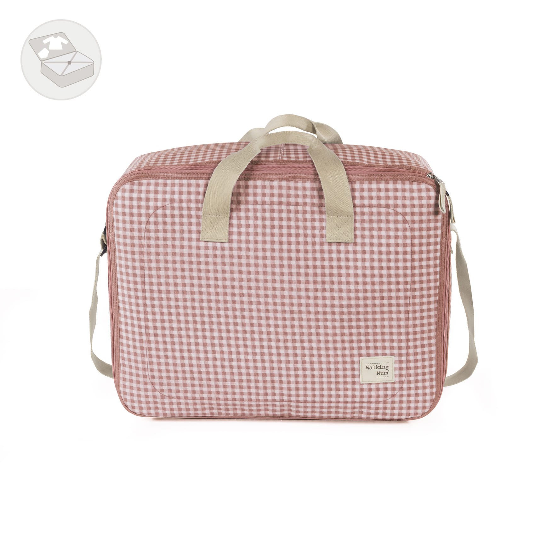 Maleta I Love Vichy Rosa Walking Mum
