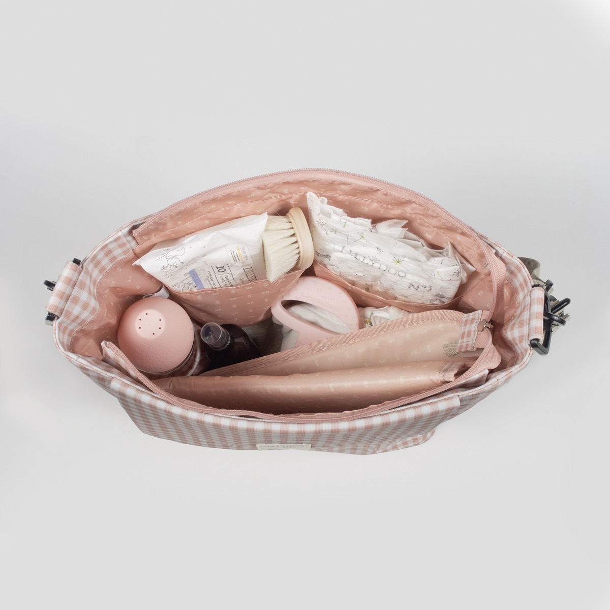 Bolsa Canastilla I Love Vichy Rosa Walking Mum - Imagen 2