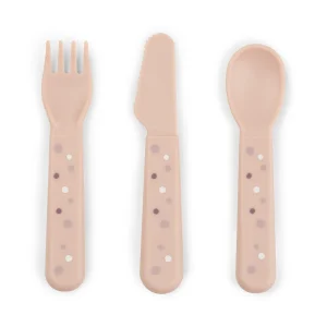 Foodie Cuberteria Happy Dots Rosa