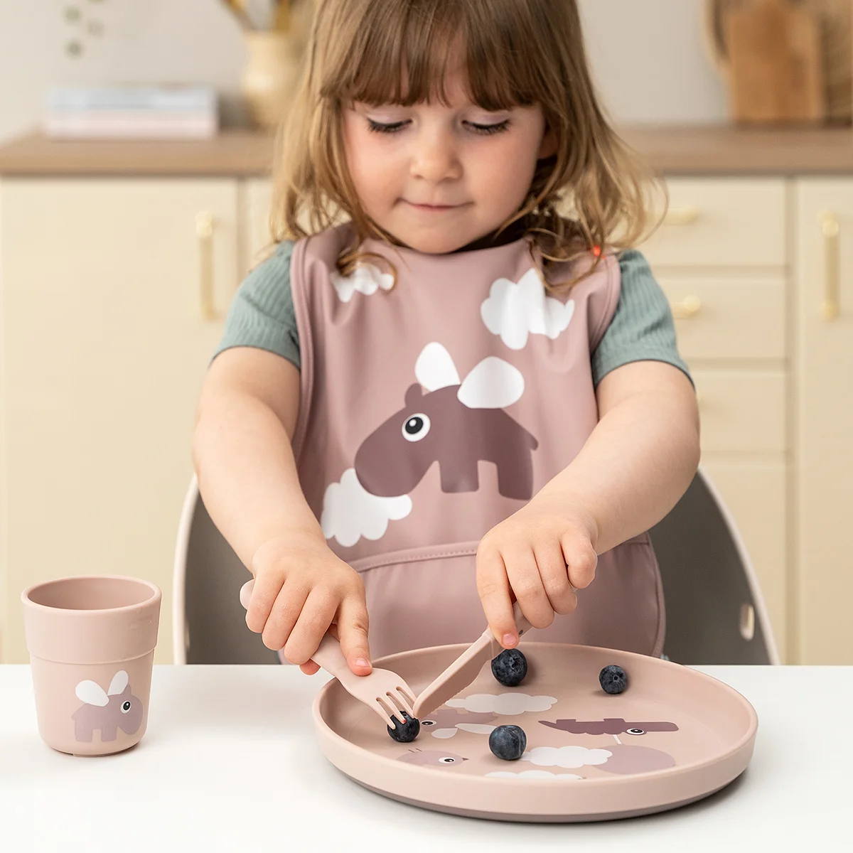 Foodie Cuberteria Happy Dots Rosa - Imagen 2