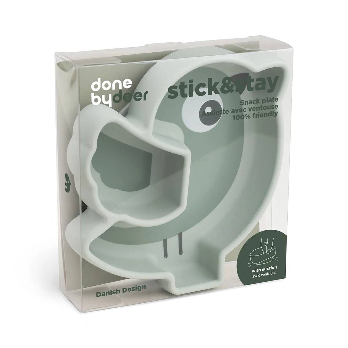Plato Silicona Stick&Stay Birdee Done by Deer - Imagen 3