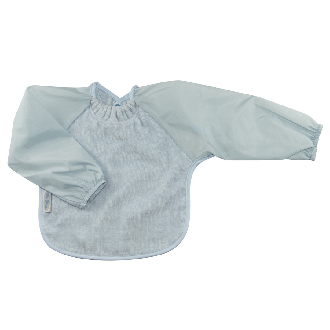 Babero Mangas Bebé Silly Billyz Azul Pastel