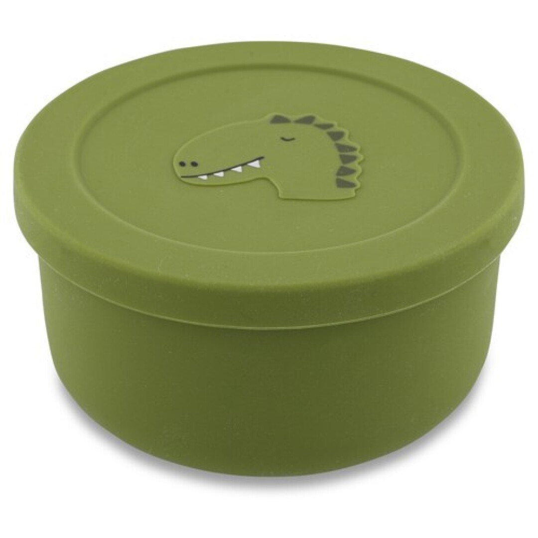 Bote de silicona para snacks con tapa - Mr. Dino Trixie