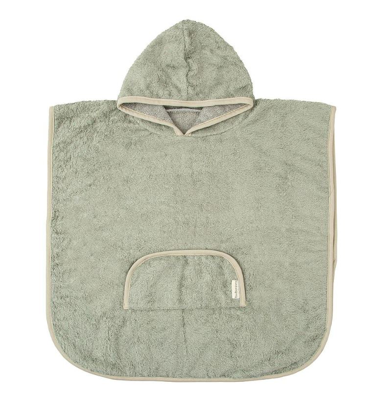Poncho de baño Basics Verde Musgo T. 12-36 meses Bimbidreams