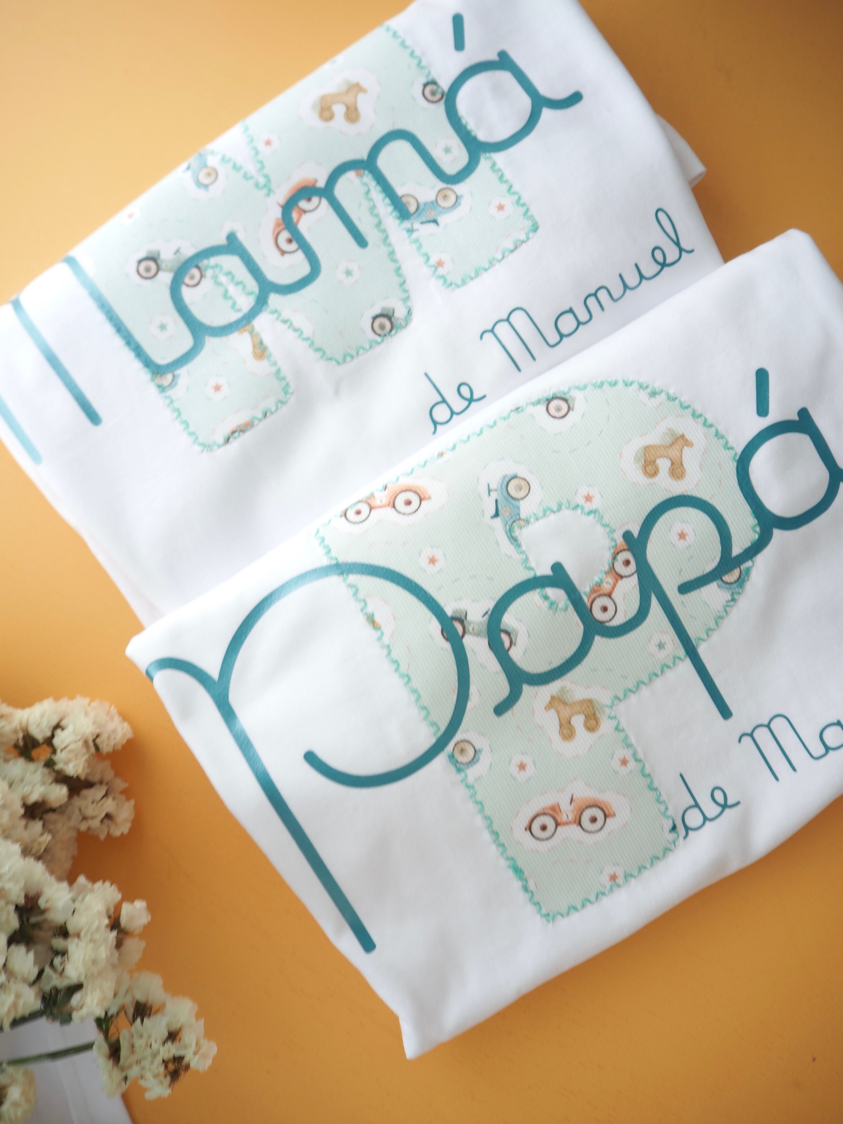 Camiseta cumple Padres. Pack 2 camisetas