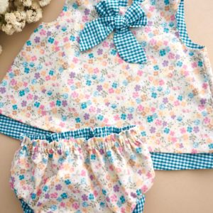 Conjunto jesusito + cubrepañal reversible
