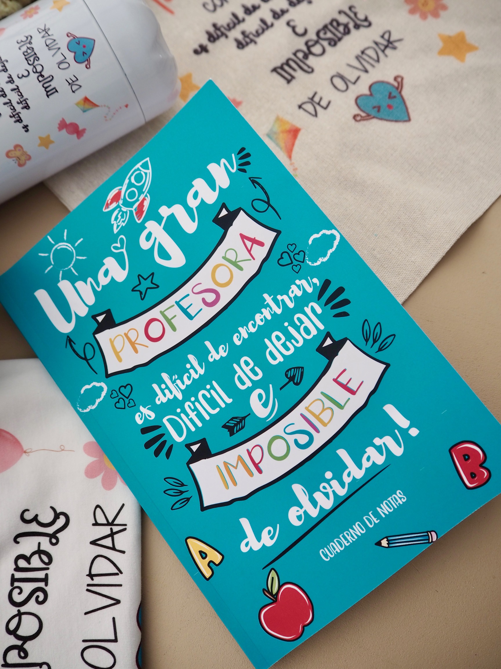 Pack Profe Personalizado (Tote Bag + Taza + Botella+ Libreta) - Imagen 11