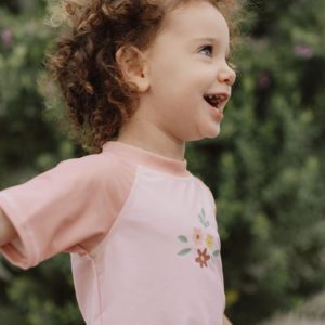Conjunto bañador y camiseta manga corta Flor Little Dutch