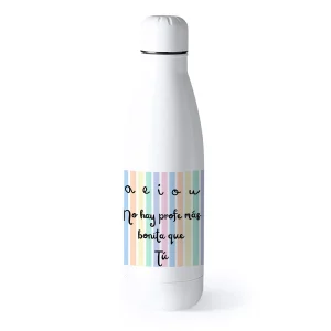 Botella personalizada térmica Profe aeiou