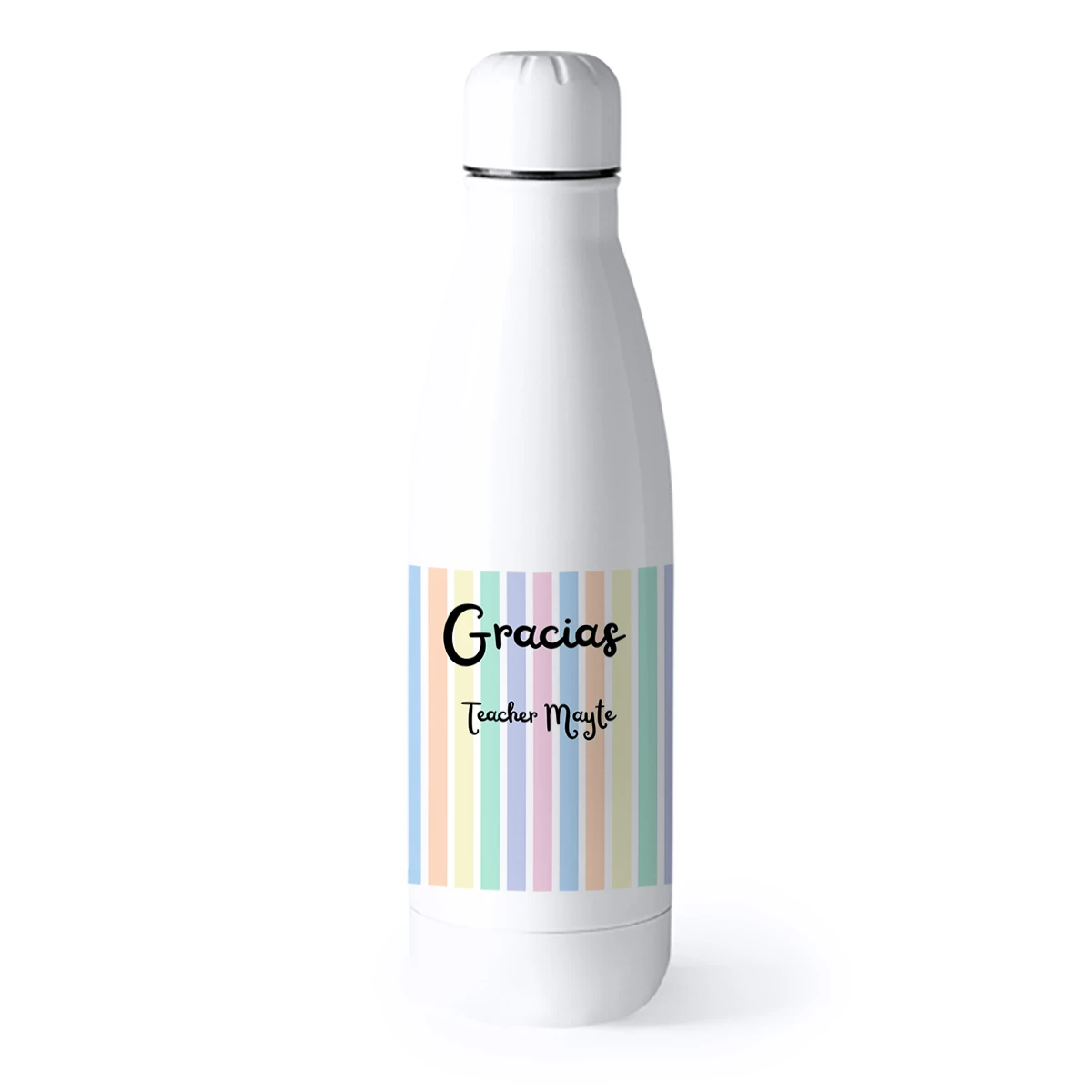 Botella personalizada térmica Profe aeiou - Imagen 2
