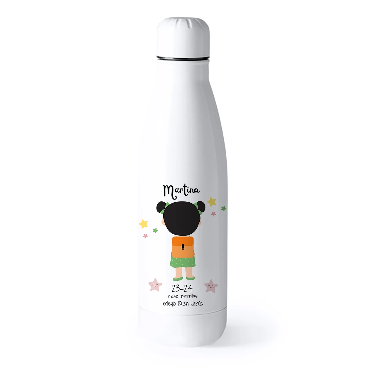 Botella personalizada térmica Profesora Gracias por ayudarme - Imagen 2