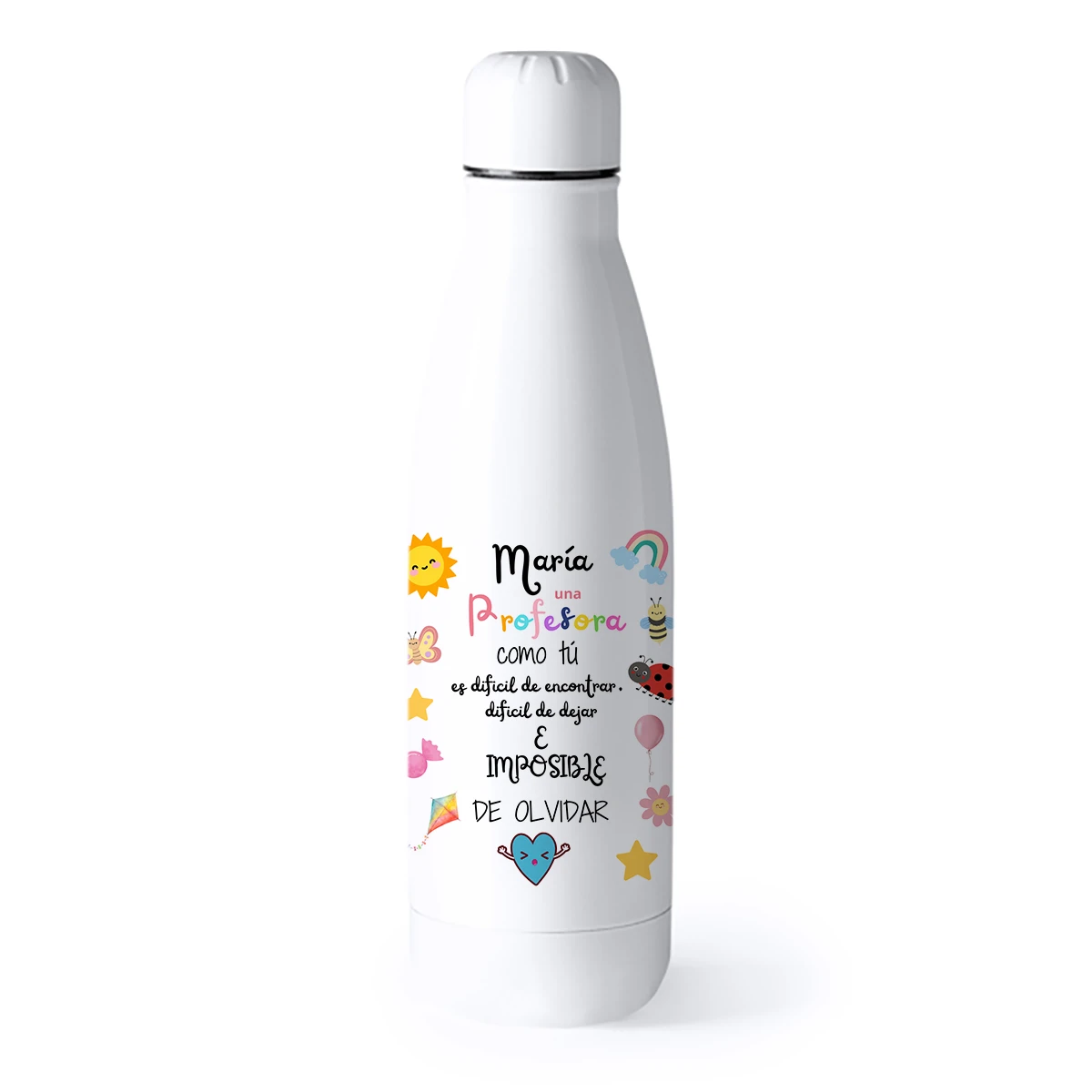 Botella personalizada térmica Profe como Tú
