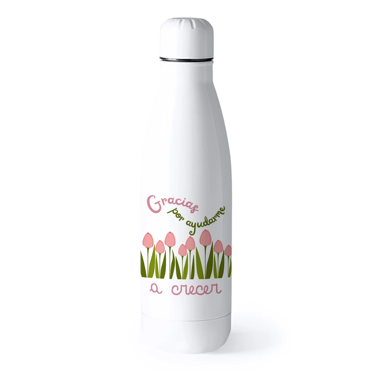 Botella personalizada térmica Profe ayuda a Crecer - Imagen 2