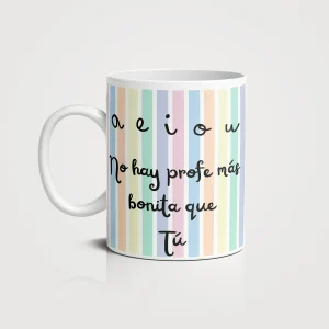 Taza personalizada Aeiou