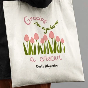 Tote bag personalizada Profe Ayuda a Crecer