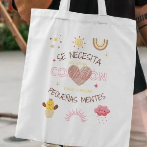 Tote bag personalizada Profe Se Necesita Gran Corazón