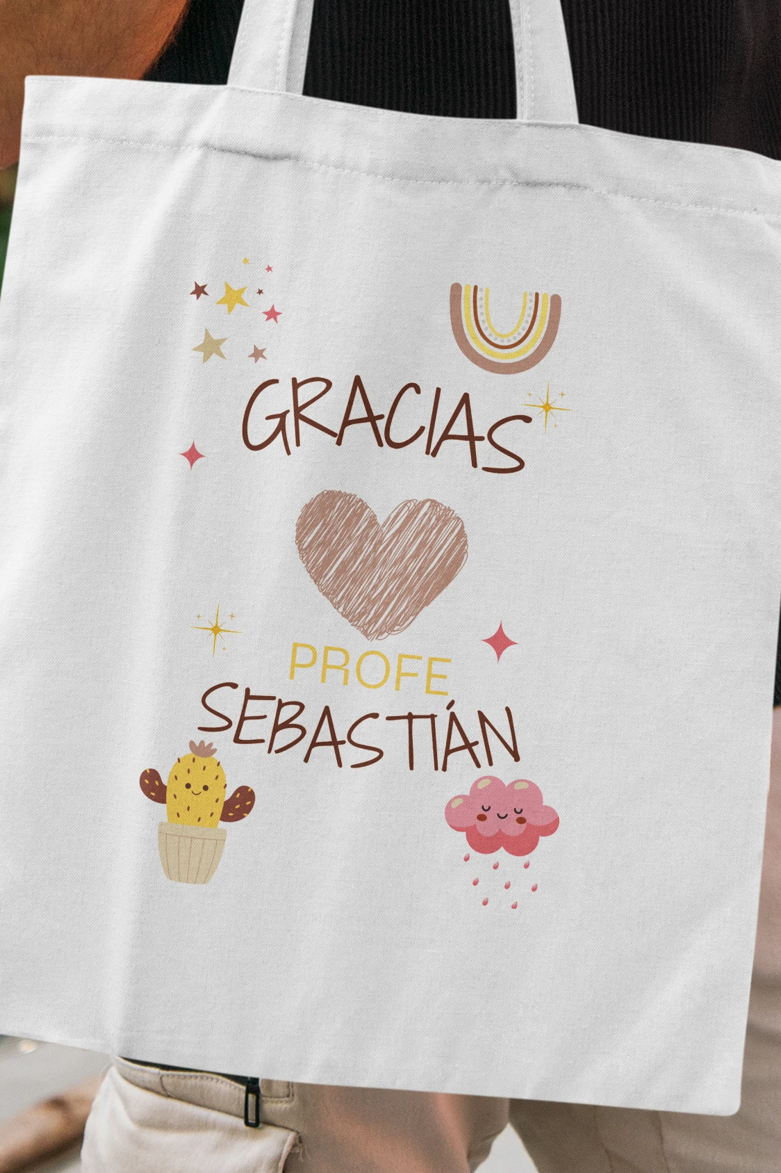 Pack Profe Personalizado (Tote Bag + Taza + Botella+ Libreta) - Imagen 2