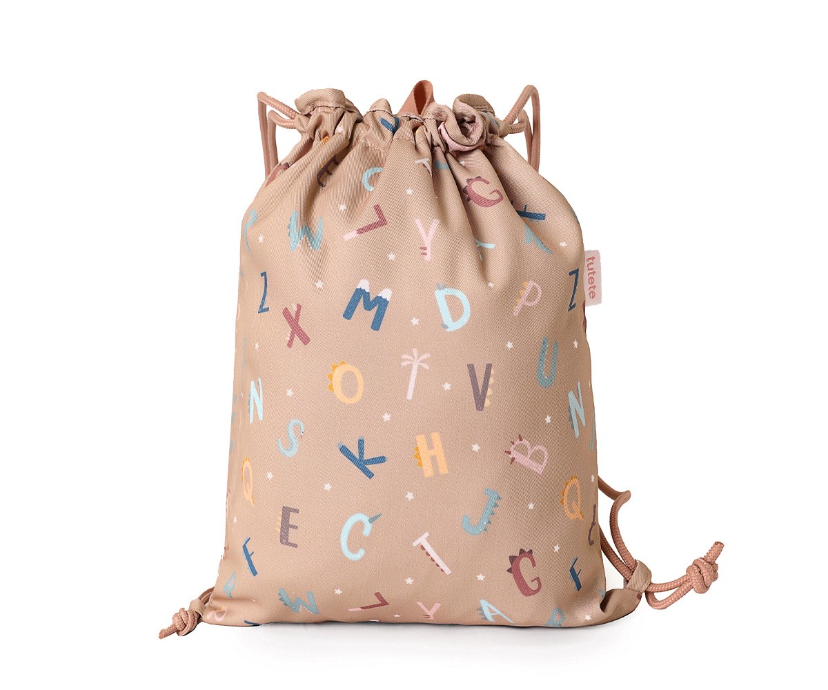 Mochila Saco Impermeable Funny Letters Personalizable - Imagen 3