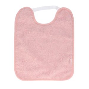 Baberos Toalla Plastificado con Goma Rosa Claro