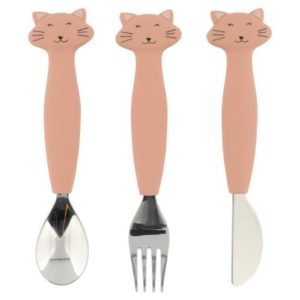 Cubiertos de 3 piezas en silicona - Mrs. Cat Trixie
