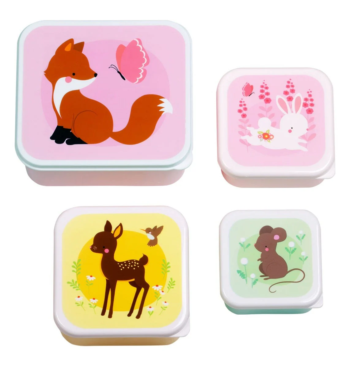 4 Cajas Almuerzo Forest Friends Little Lovely Company