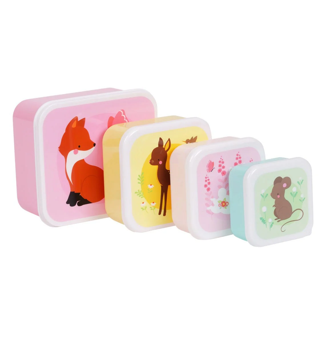4 Cajas Almuerzo Forest Friends Little Lovely Company - Imagen 2