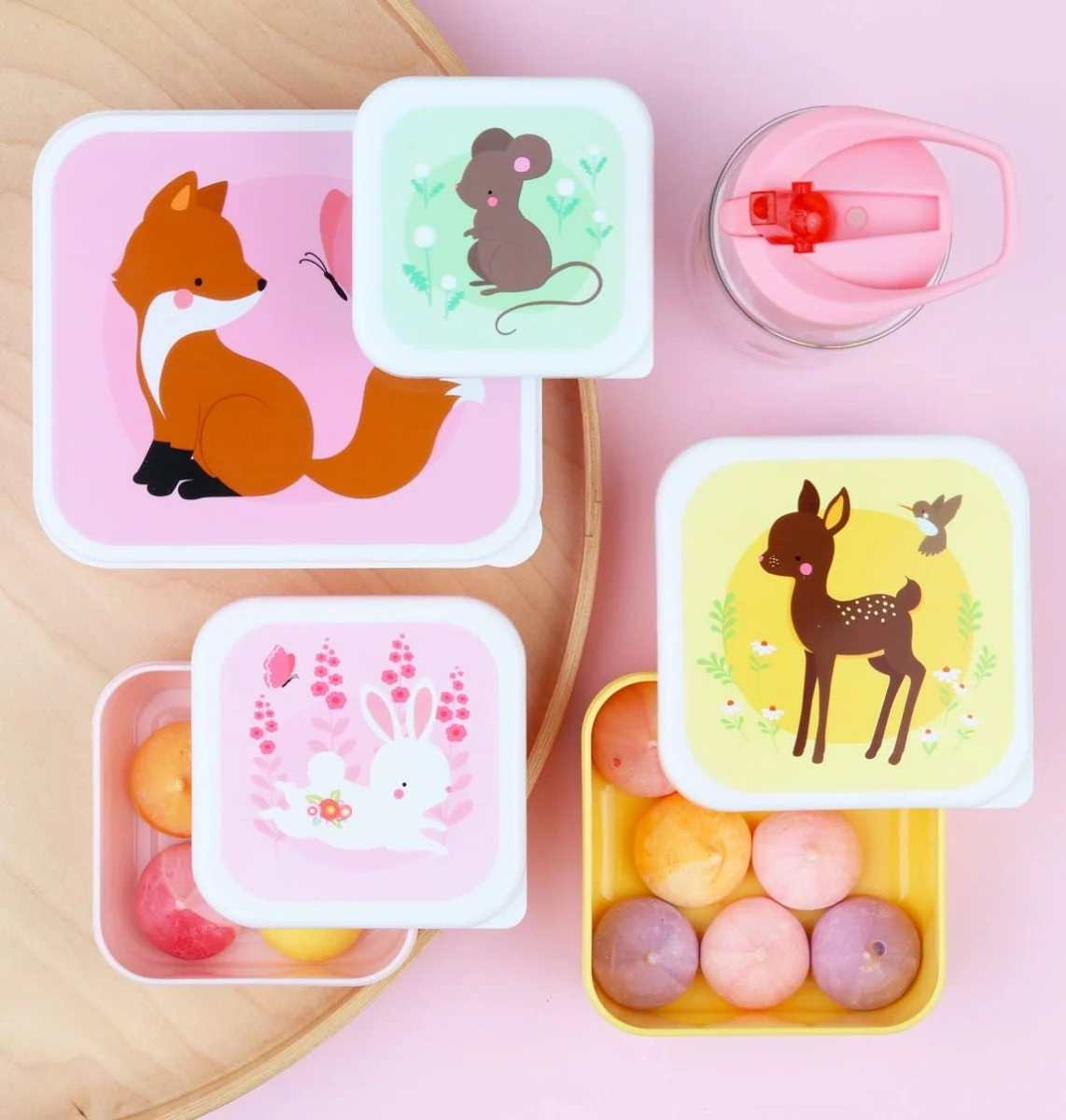 4 Cajas Almuerzo Forest Friends Little Lovely Company - Imagen 5