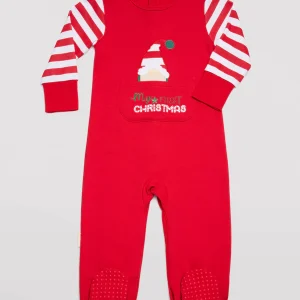 Pijama Bebé Navideño Rayas