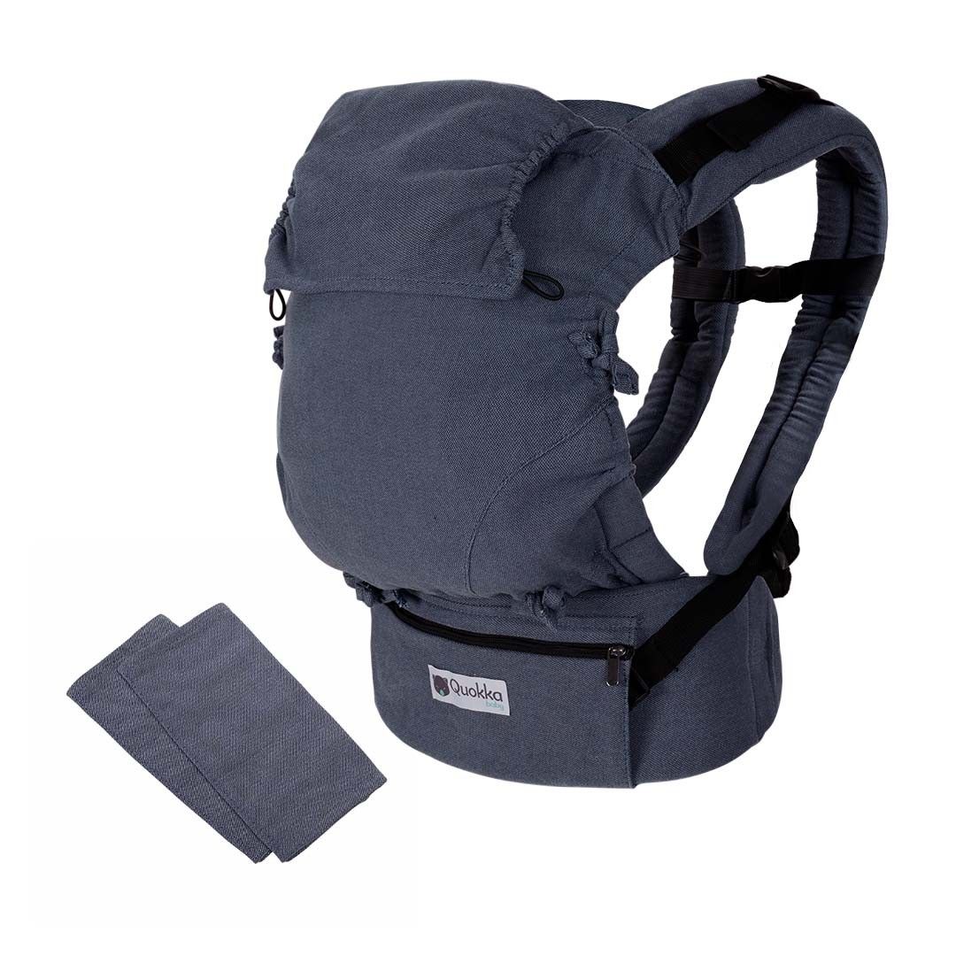 Mochila Portabebés Quokkababy E-Carrier Denim Blue