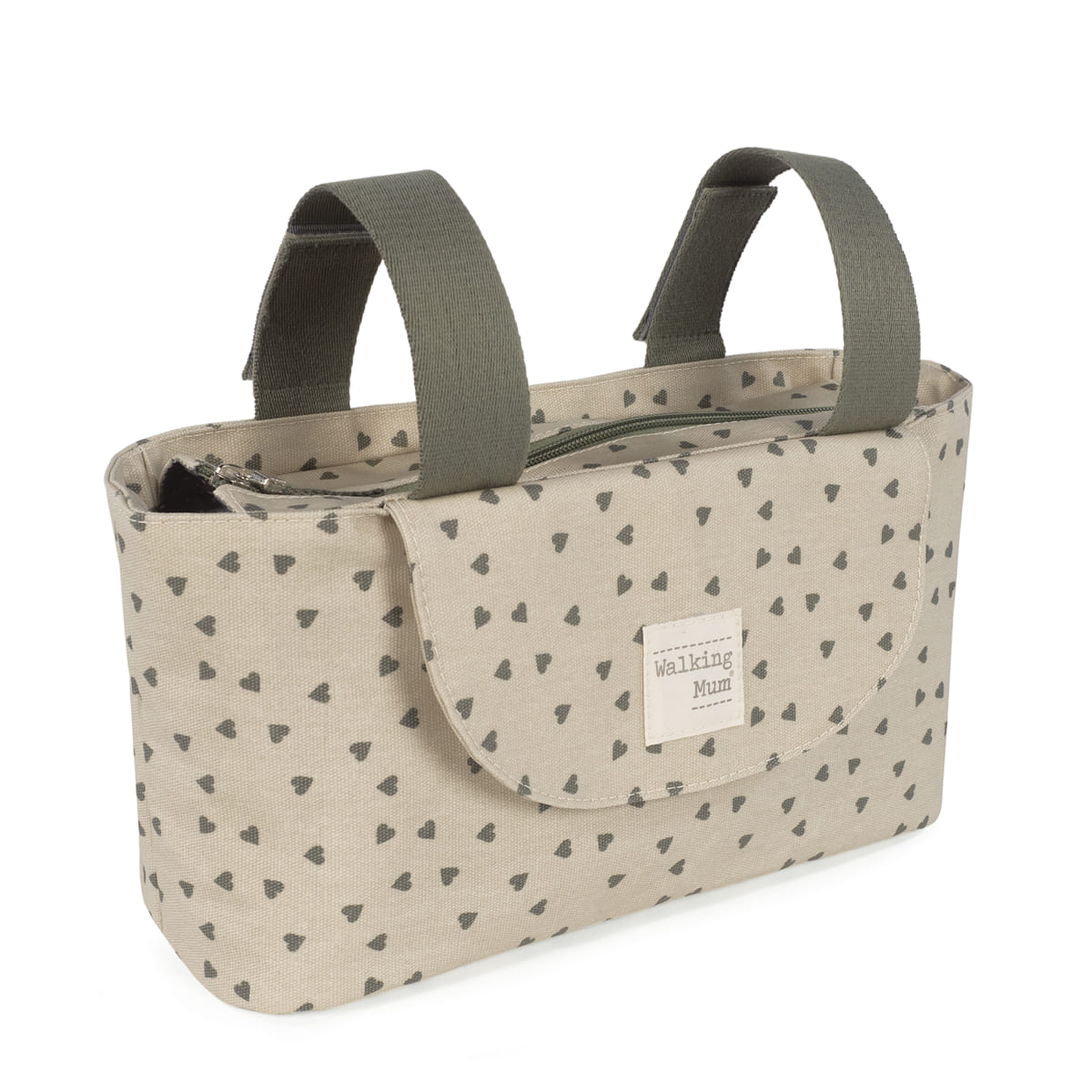 Organizador Corazones Poppy Musgo Walking Mum - Imagen 7
